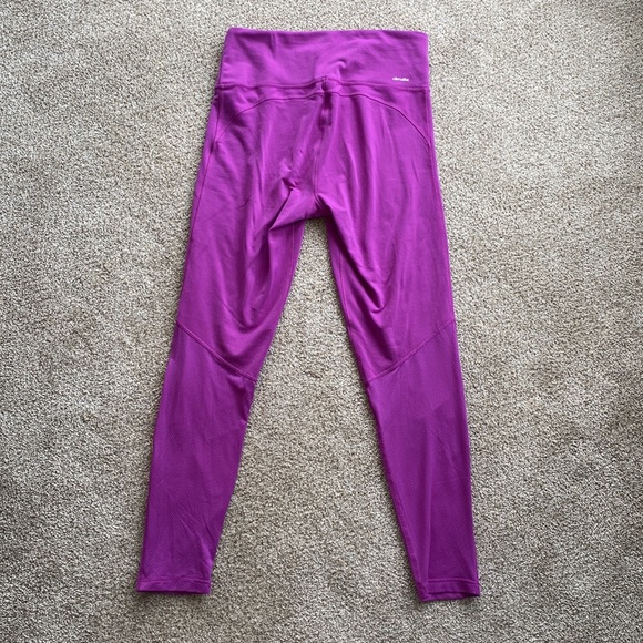 Adidas climalite purple capri leggings. Size M. - Picture 5 of 7